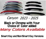 Black Chrome Door Handle Overlays 2023-2025 Gmc Canyon You Pick Clr New. Price: $95.00.