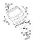 Genuine Mopar Lift-gate Panel 6KD31LRSAA New. Price: $56.69.