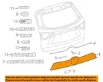 Toyota Oem 14-19 Highlander Gate Exterior Trim-lift 768110E902 New. Price: $97.81.