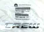 Dodge Grand Caravan Durango Crew Rear Liftgate Chrome Nameplate Emblem New Oem. Price: $88.07.