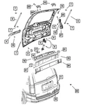Genuine Mopar Lift-gate 5054266AD New. Price: $2278.12.