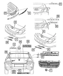 Genuine Mopar R/t Nameplate Deck Lid 4806327AC New. Price: $71.42.