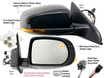 Bsd Signal Light Heated Door Mirror For Jeep Compass 2017-2025 Passenger Side New. Price: $126.47.