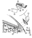 Genuine Mopar Outside Rear-view Mirror Left 6KE871S2AB New. Price: $428.95.