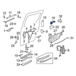 For Dodge Grand Caravan 08-20 5020673AG Left Center Sliding Door Roller New. Price: $154.22.