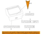 Gm Oem 09-10 Vibe Lift Gate Exterior Trim-emblem 88975697 New. Price: $49.17.