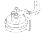 Genuine Hyundai High Note Horn 96621-S8500 New. Price: $104.20.