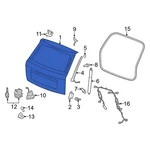For Dodge Durango 2011-2013 68227507AF Rear Liftgate New. Price: $2127.47.