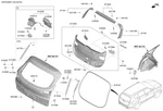 Genuine New Power Tailgate Latch Sub Assy Suits Hyundai Santa Fe Elite 2023 Brand. Price: $128.52.