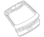 Genuine Audi Lift Gate 4M8-827-025-D New. Price: $2234.92.