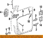 Dodge Chrysler Oem Ram 1500 Rear Door-lock Actuator Latch Release 55372857AB New. Price: $158.20.