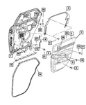 Genuine Mopar Door Pull Handle 68042195AA New. Price: $102.83.