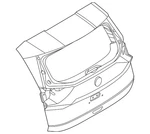 Genuine Nissan Lift Gate 9001A-6RC0E New. Price: $1578.66.