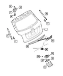 Genuine Mopar Lift-gate Panel 6KD31LRSAA New. Price: $47.12.