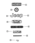 Genuine Mopar Nameplate 68501923AA New. Price: $73.51.