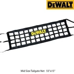 Dewalt Tailgate Net For Compact Mid Size Trucks Black Nylon Adjustable 50" X 15". Price: $37.89.