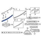 Ford Expedition 22-24 Rear Liftgate Finish Panel Trim Plate New. Price: $327.08.
