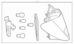 Genuine Mercedes-benz Rear Lamp Combination 117-906-42-00 New. Price: $311.11.