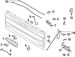 Genuine Ford Tailgate Latch ML3Z-9943151-C New. Price: $80.10.