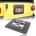 Tailgate Vent Cover License Plate Mounting Brack For 87-2006 Jeep Wrangler Yj Tj New. Price: $45.19.