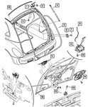 Genuine Mopar Lift-gate Seal 5027605AA New. Price: $46.40.