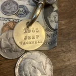 1965 Jeep Wagoneer Key Fob Solid Brass New. Price: $14.95.