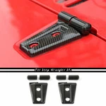 2X Engine Hood Hinge Decor Cover Trim For Jeep Wrangler Jku 2007-2017 Carbon New. Price: $19.49.