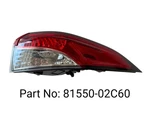 Genuine Toyota 81550-02C60 Tail Light Rh 2020-24 Corolla Used Housing Only Oem. Price: $99.99.