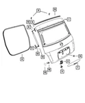 Genuine Mopar Lift-gate Seal 68105217AB New. Price: $15.36.