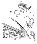 Genuine Mopar Outside Rear-view Mirror Left 6KE871S2AB New. Price: $428.95.