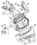 Genuine Mopar Decklid Inner Pull Cup 5000062AA New. Price: $19.64.