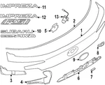 Genuine Subaru Side Trim 91111FN620 New. Price: $21.27.