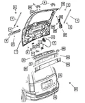 Genuine Mopar Lift-gate Prop Right 68089035AD New. Price: $43.34.